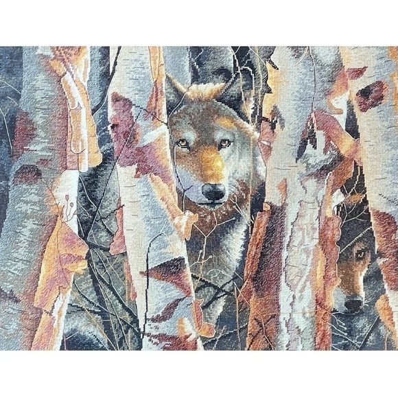 Dimensions The Guardian Counted Cross Stitch Kit Wolf Wolves Trees Nature New - Picture 1 of 4